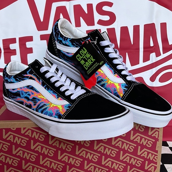 Vans Old Skool Electric Flame Black/True White WMNS sneakers - Picture 6 of 16